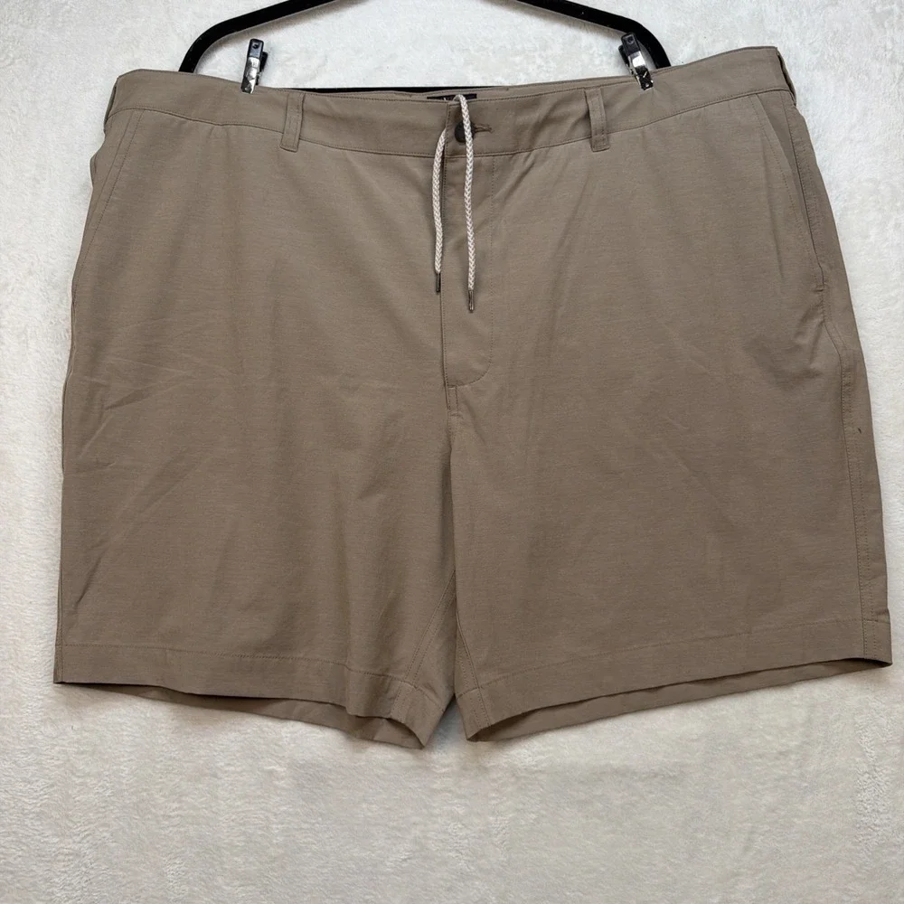 Faherty‎ All Day Shorts Mens 46 Beige Drawstring Stretch Casual Summer 8